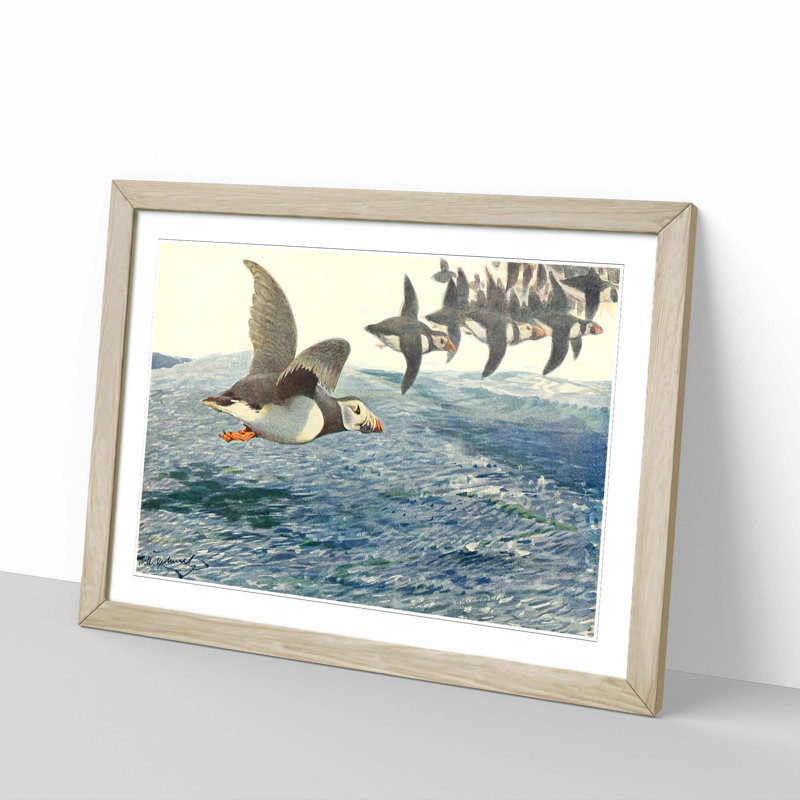 Wilhelm Kuhnert - Single Picture Frame Painting, Oak