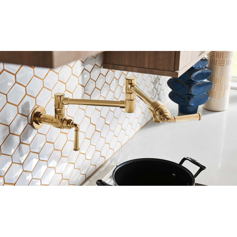 Rook® Wall Mount Pot Filler, Chrome