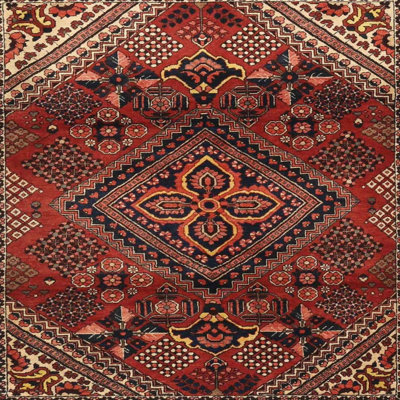 Tapis rouge/vert traditionnel