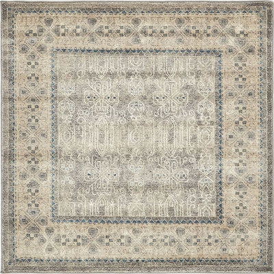 Tapis à motif oriental fumé Linz