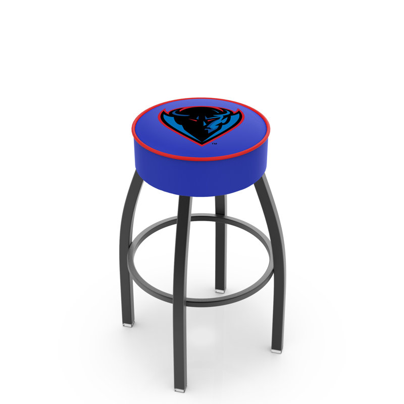 Tabouret de bar et de comptoir NCAA, Depaul, Noir, Tabouret de bar (assise de 30 po de hauteur)