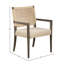 Fauteuil rembourré Delanson, beige