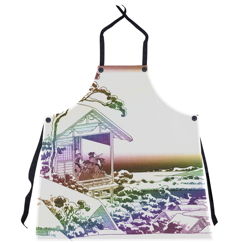 Bib Apron, Blue/Green