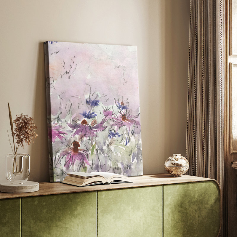 Floral Entertainment I - Gallery Cavas, H 12 po x l 8 po