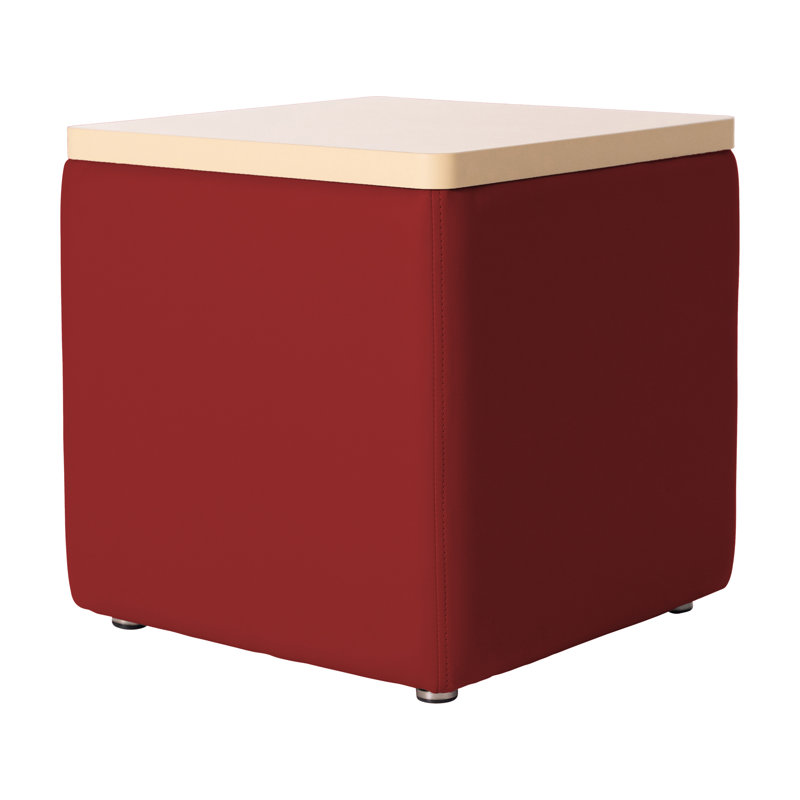 Repose-pieds carré Pro Series, Rouge / érable