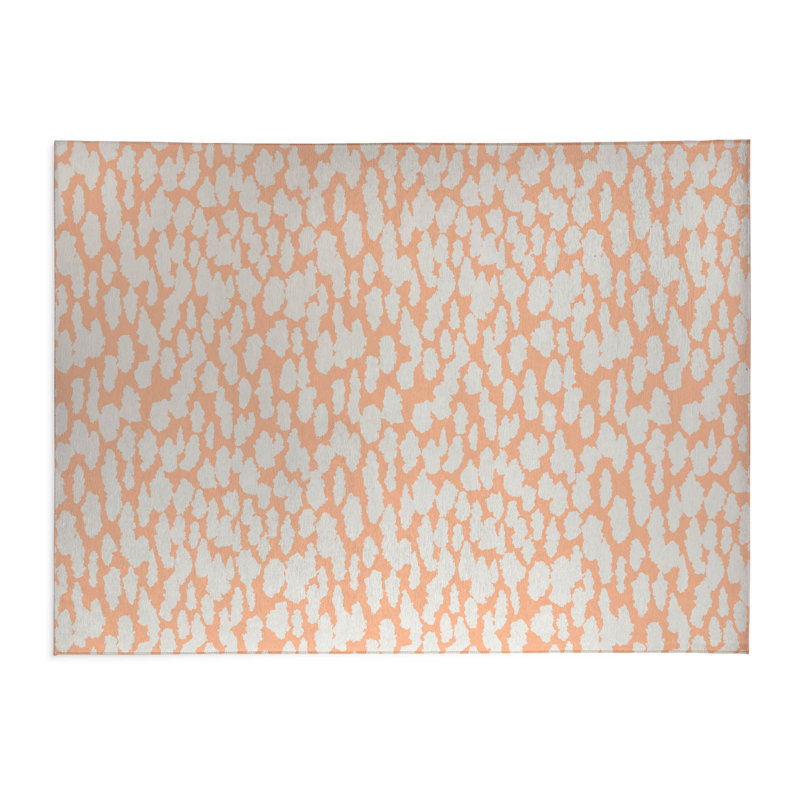 Animal Splat Activity Mat, Peach/Orange, Rectangle 4' x 6'