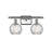 Cindi 16" W 2-Light Steel and Glass Vanity Light-670397350-670397360