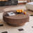 Round Coffee Table With Storage Solid Wood Veneered Modern Coffee Table Accent Tea Table-975643809