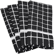 Black and White Animal Kitchen Towels, Set of 3