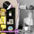 Naaliyah 6 Tier Corner Bookshelf, Bookcase With LED Light, L-Shaped Storage Bookcase For Home Office, Living Room-1181382037