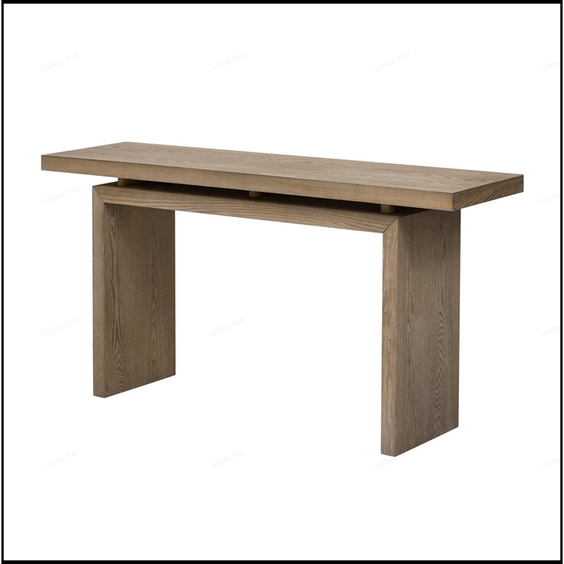 Console en placage de frêne de conception unique pour différentes pièces, moderne et élégante, parfaite pour les vestibules et les espaces de vie