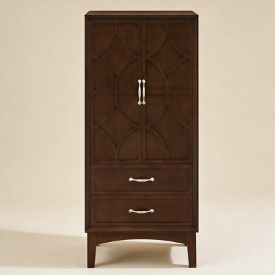 53.5" Tall Kitchen Pantry Storage Cabinet, Mid Century Modern Sideboard Buffet Cabinet, Retro Storage Cabinet with Doors and Drawers for Entryway Hall by George Oliver
