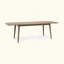 Table de salle à manger d'extérieur en bois d'acacia extensible, durable et résistante aux intempéries pour des réceptions polyvalentes-333232347