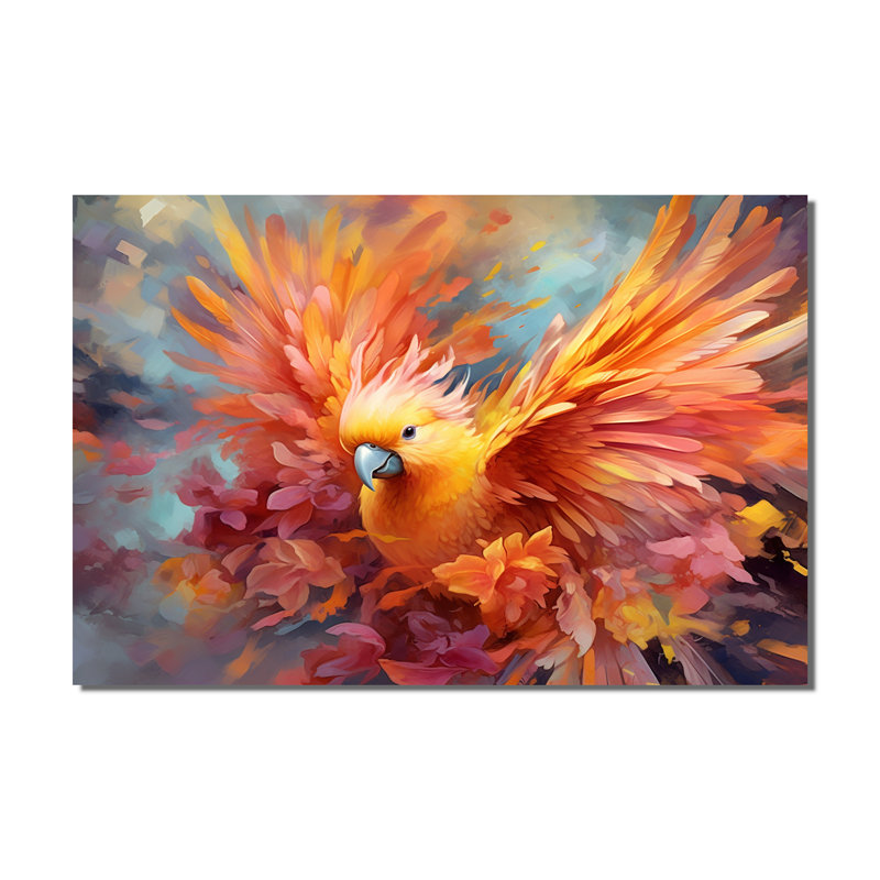 Perroquet tropical I - art mural perroquet
