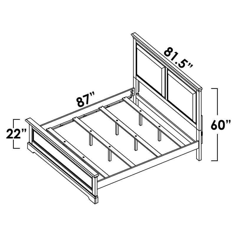 Huey Upholstered Standard Bed, Brown, California King