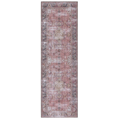 Gulick Oriental Area Rug in Pink/Beige