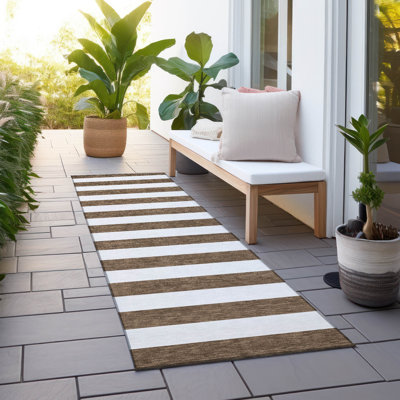 Lovell Washable Striped Indoor / Outdoor Rug