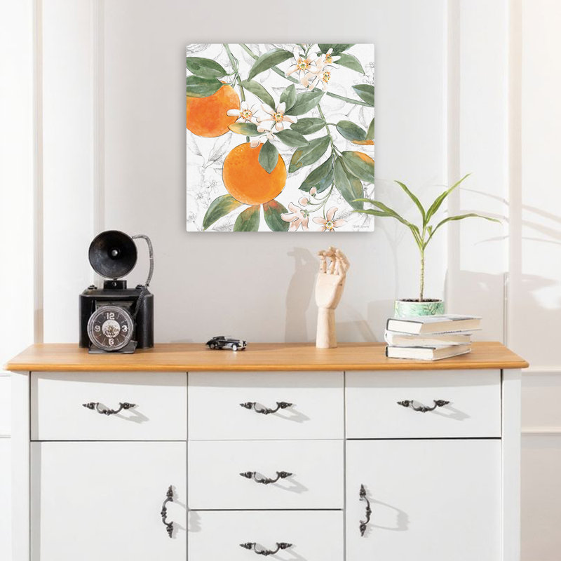 Citrus Wings Vii, art contemporain, H 18 po x l 18 po