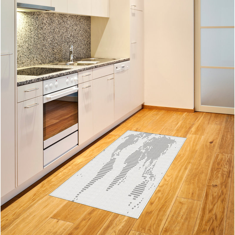 Map High Density Long Fiber Poly Threads Decorative Area Rug Carpet, Rectangle 2'7" x 5'