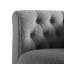 Fauteuil demi-tonneau rembourré en velours avec pieds en bois 26,77 po Gerdeen-1702981545
