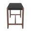 Ensemble de table de salle à manger 5 pièces à hauteur de comptoir, table de bar en faux marbre et 4 chaises rembourrées, ensemble de salle à manger de style Mid-Century moderne pour la salle à manger, la cuisine de pub, la petite place-2146693057