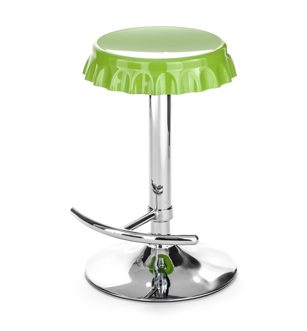 Swivel Adjustable Height Counter Stool with Metal Frame
