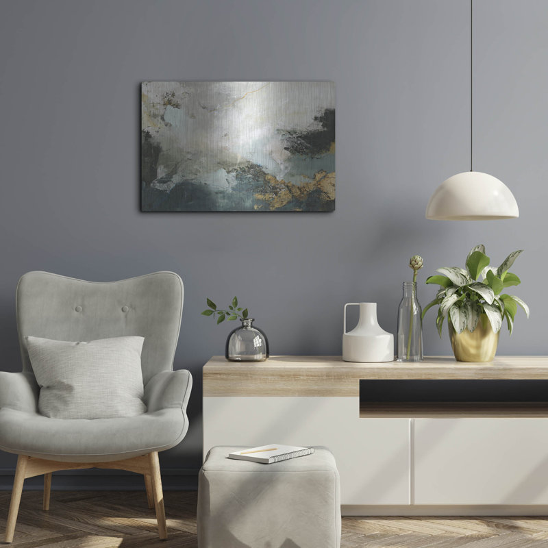 Mur en métal Wrought Studio ™ «Indigo Variation» par Incado, H 16 po x l 24 po