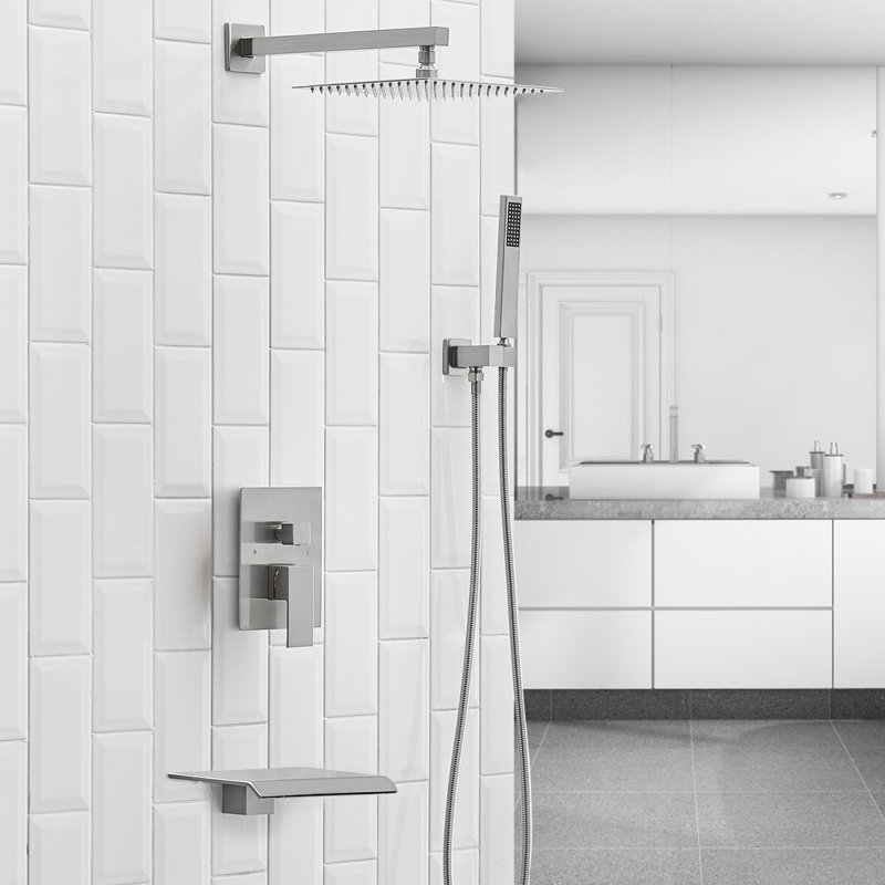 All-In-One Kit with Rough in-Valve, Brushed Nickel