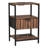 15 Inches Wide Nightstand - 1 Drawer, 2 Shelves, US Power Outlet-1459952591