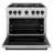 ZLINE Autograph Edition 36 in. 5.2 cu. ft. Classic Dual Fuel Range with 6 Burner Gas Cooktop and Electric Convection Oven in Satin Stainless Steel with Accents-105283548