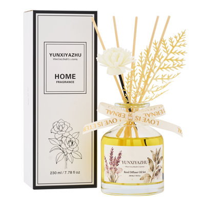 Diffuseur 230 ml de lavande vanille et d'orange douce 230 ML, à base d'huile pour un parfum fort et durable, parfum de maison apaisant