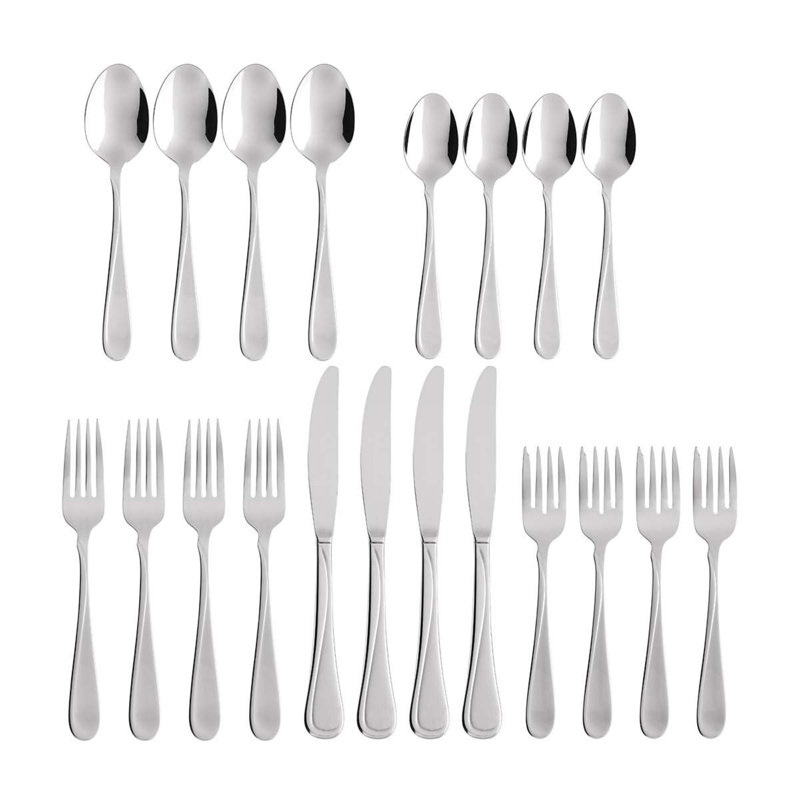 Ensemble de couverts 20 pièces, service pour 4