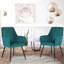 Fauteuil rembourré en velours-838301475