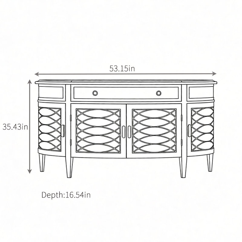 High-Quality Retro-style Sideboard