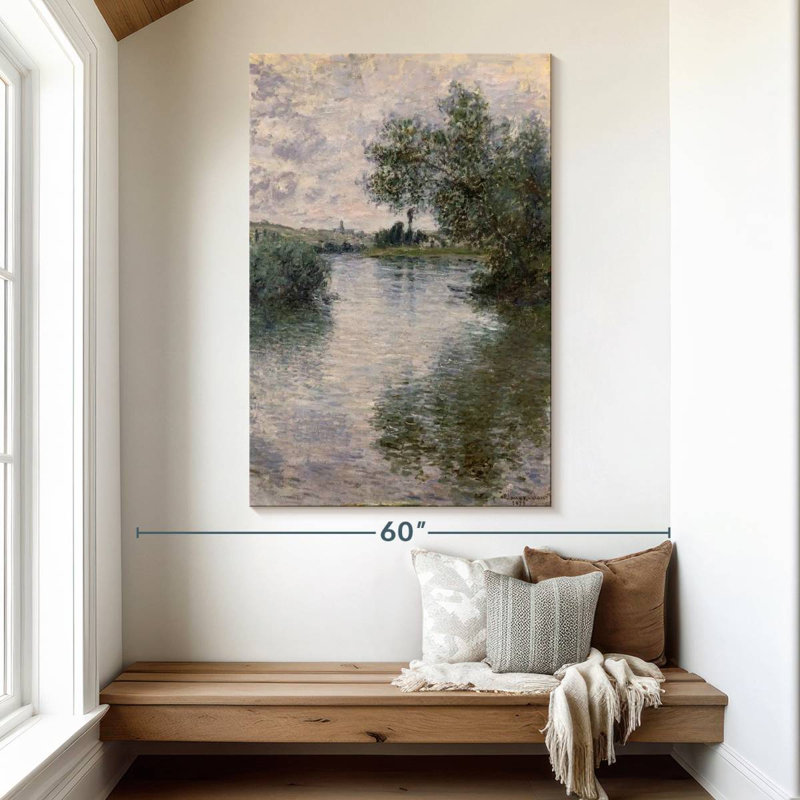 Alvord la seine à Vetheuil 1879, H 51 po x l 34 po