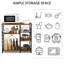 Kitchen Storage Rack Metal Frame Wood Look-976768336