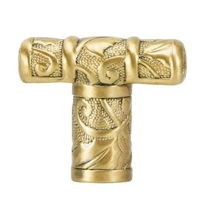 ROOKWOOD T KNOB; MUSEUM GOLD