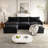 Upholstered Sofa Couch With Ottomans-838974365