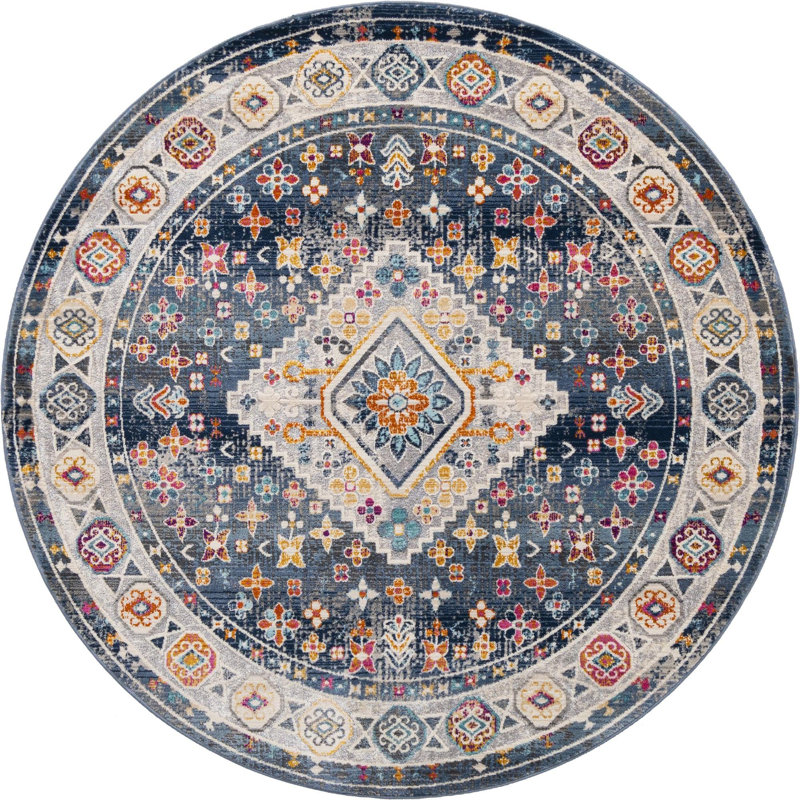 Oriental Indoor Rug, Round 5'1"
