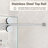 44"-48"W*76" H Frameless Single Sliding Shower Door – 5/16" (8Mm) Clear Tempered Glass, Bypass Design-123404509