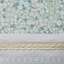 Édredon 5 pièces pour lit double / grand avec 2 coussins décoratifs - imprimé 100% floral / botanique imprimé lavable à la machine avec garniture de dentelle pour un look en microfibre