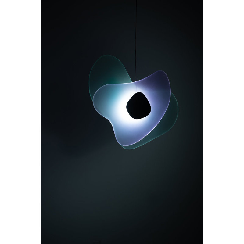 Aurora Pendant, Black/Green/Blue
