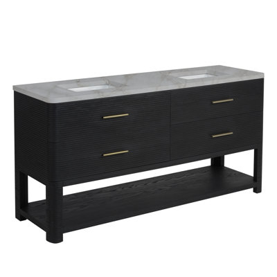 Meuble-lavabo double l 72 po Lucian