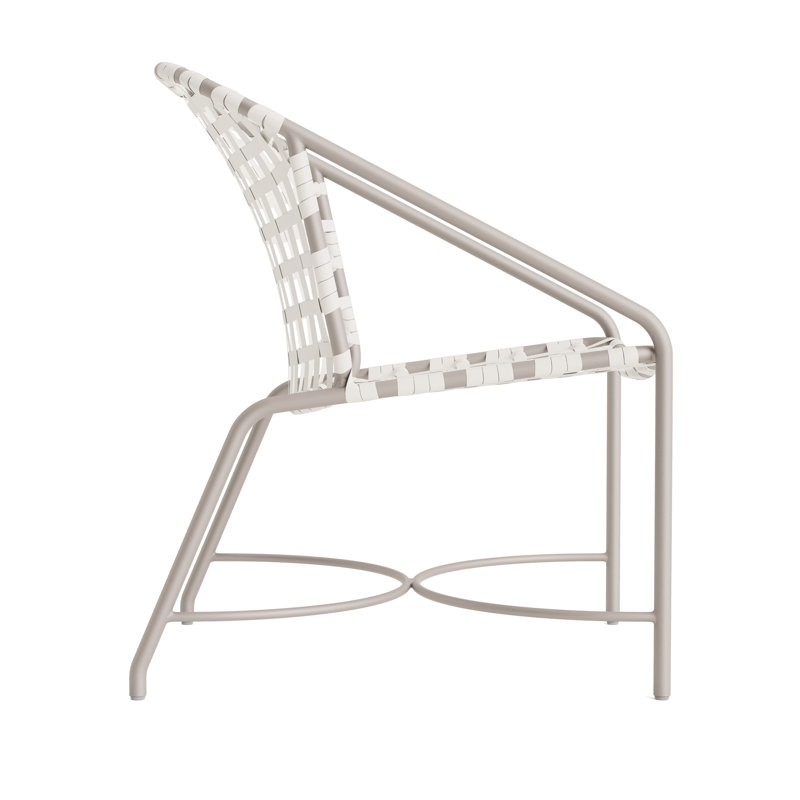Kantan Outdoor Lounge Chair, Dove Smooth/White Lite
