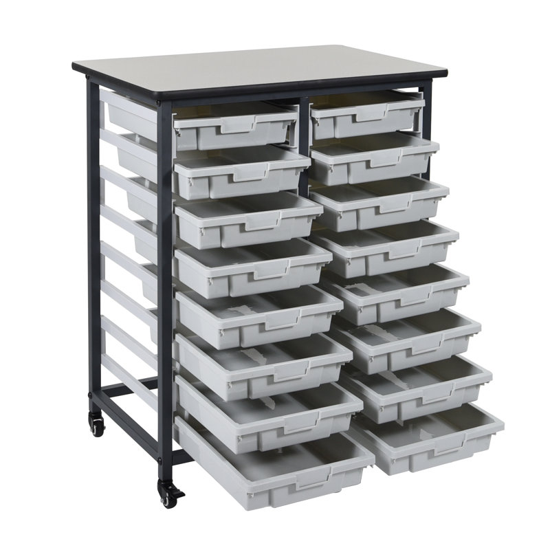 Commode de rangement 16 tiroirs, Blanc