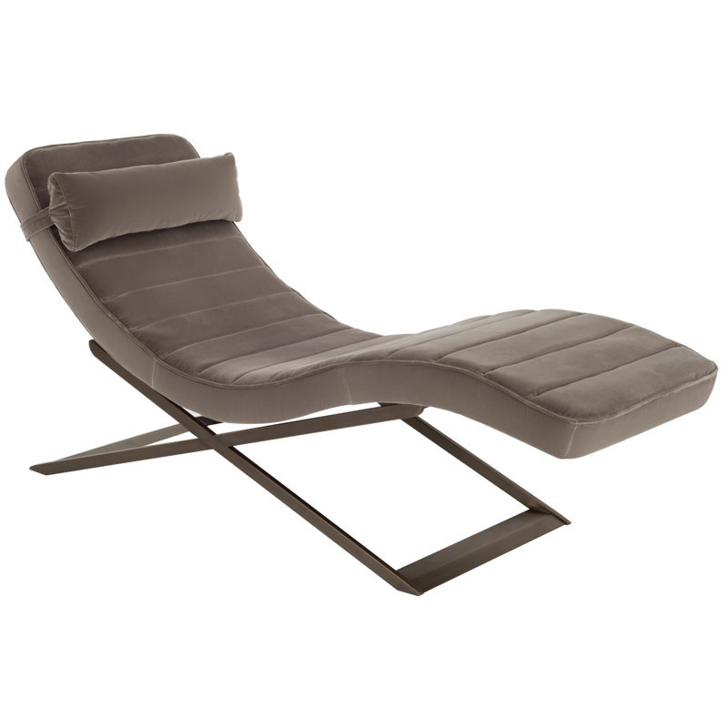 Velours chaise longue Bisantz