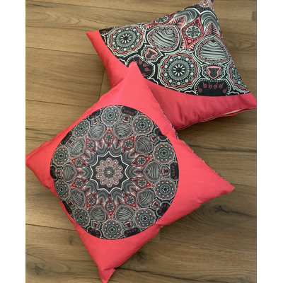 Kelowna Indoor / Outdoor Damask Square Cushion Cover