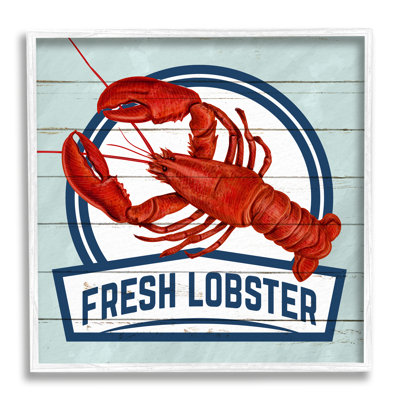 Maison de plage rustique à motif de grain de homard frais par Kim Allen - Publicité