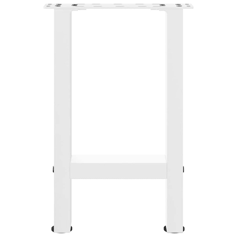 Seaira Coffee Table Legs Steel, White, 43cm H x 38cm W x 38cm D