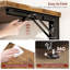 Table d'appoint pliable en forme de C brun rustique, petite table de bout avec plateau télé populaire, bureau de chevet coulissant sous le canapé pour la chambre du salon